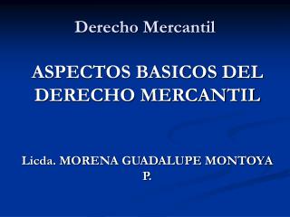 Derecho Mercantil