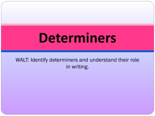 Determiners