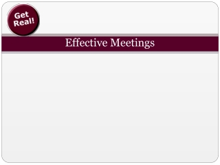 Effective Meetings