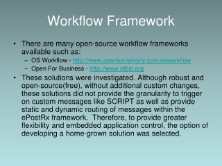 Workflow Framework