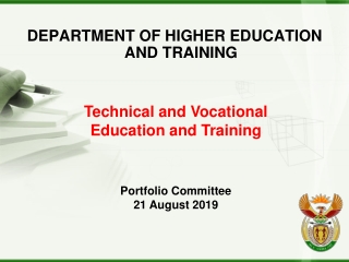 DEPARTMENT OF HIGHER EDUCATION AND TRAINING