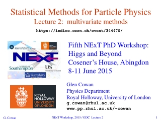 Statistical Methods for Particle Physics Lecture 2:  multivariate methods