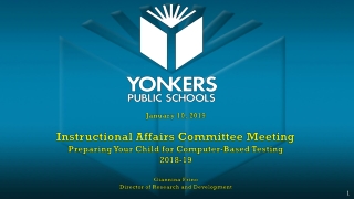 January  10, 2019 Instructional Affairs Committee Meeting