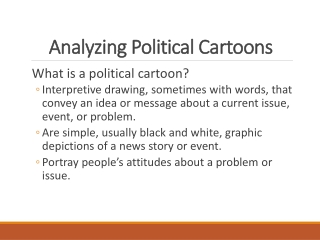 Analyzing Political Cartoons