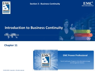 Introduction to Business Continuity