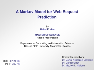 A Markov Model for Web Request Prediction