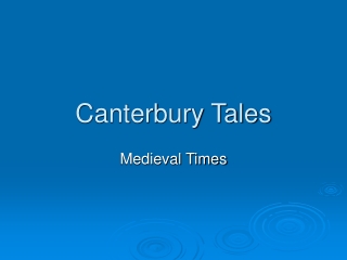 Canterbury Tales