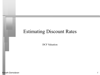 Estimating Discount Rates