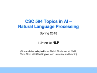 CSC 594 Topics in AI – Natural Language Processing