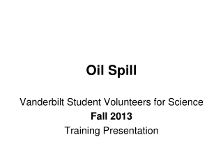 Oil Spill