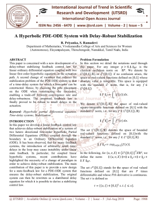 A Hyperbolic PDE ODE System with Delay Robust Stabilization