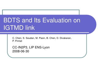 BDTS and Its Evaluation on IGTMD link