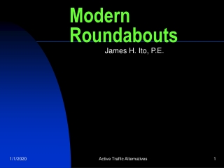 Modern Roundabouts