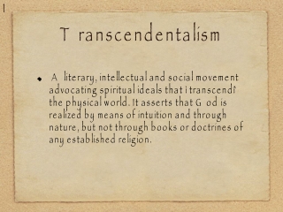 Transcendentalism