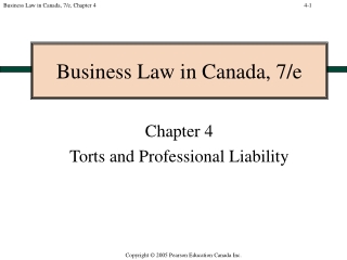 Business Law in Canada, 7/e