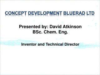 Concept  Development BLUERAD LTD