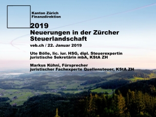 veb.ch / 22. Januar 2019 Ute  Bölle , lic. iur. HSG, dipl. Steuerexpertin