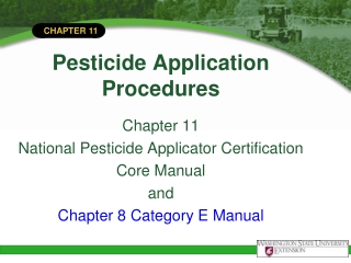 Pesticide Application Procedures