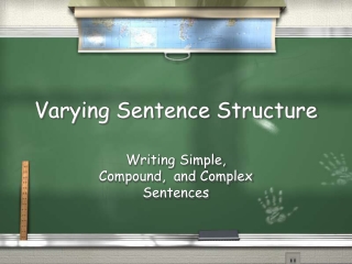 Varying Sentence Structure