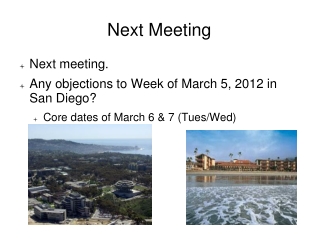 Next Meeting