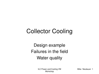 Collector Cooling