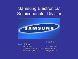 Samsung Electronics’  Semiconductor Division