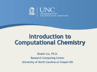 Introduction to Computational Chemistry