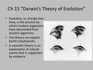Ch  15 “Darwin’s Theory of Evolution”