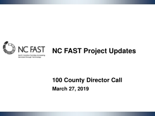 NC FAST Project Updates