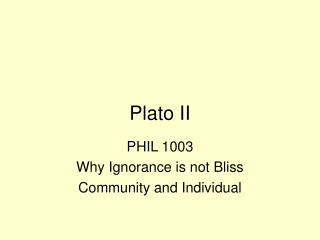 Plato II