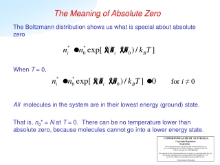 The Meaning of Absolute Zero