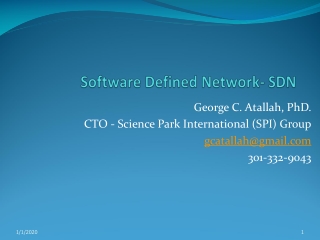 Software Defined Network- SDN