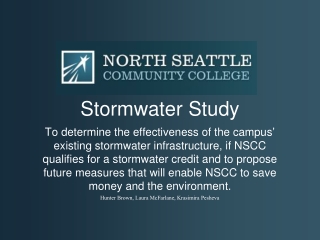 Stormwater Study