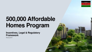 500,000 Affordable Homes Program