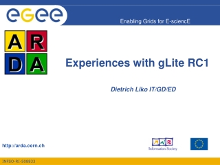 Experiences with gLite RC1