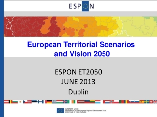 European Territorial Scenarios  and Vision 2050