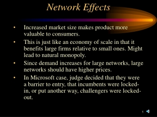 Network Effects