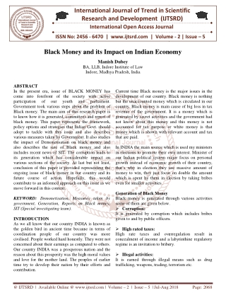 Black Money and its Impact on Indian Economy