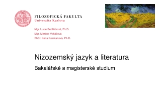 Nizozemský jazyk a literatura