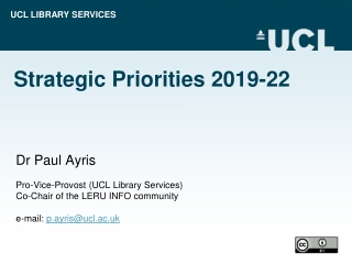 Strategic Priorities 2019-22