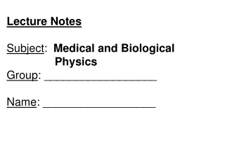 Topics of lectures