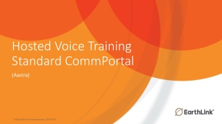 Hosted Voice Training Standard CommPortal