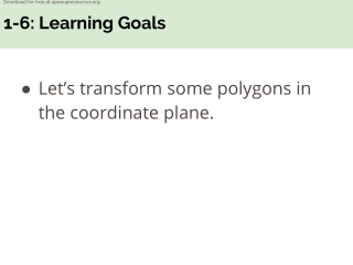 1-6: Learning Goals