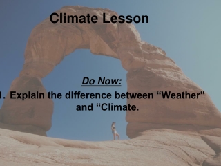 Climate Lesson