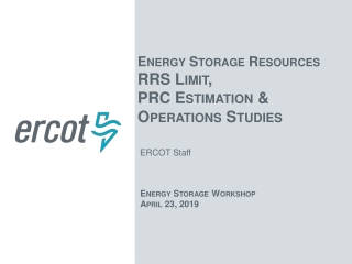 Energy Storage Workshop  April 23, 2019