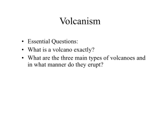 Volcanism