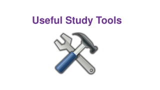 Useful Study Tools