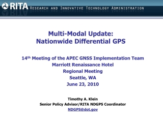 Multi-Modal Update: Nationwide Differential GPS