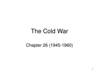 The Cold War