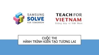 CUỘC THI HÀNH TRÌNH KIẾN TẠO TƯƠNG LAI